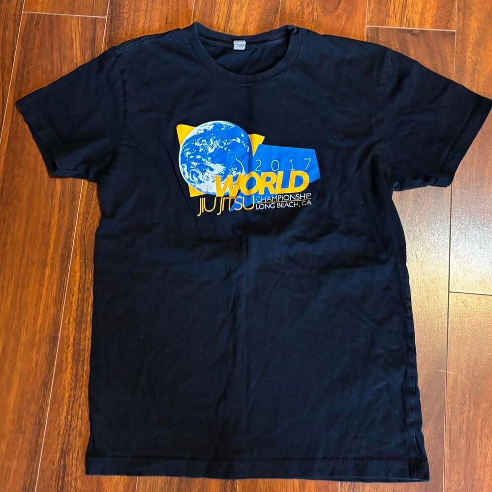 Unbranded Men's Black and Navy T-shirt